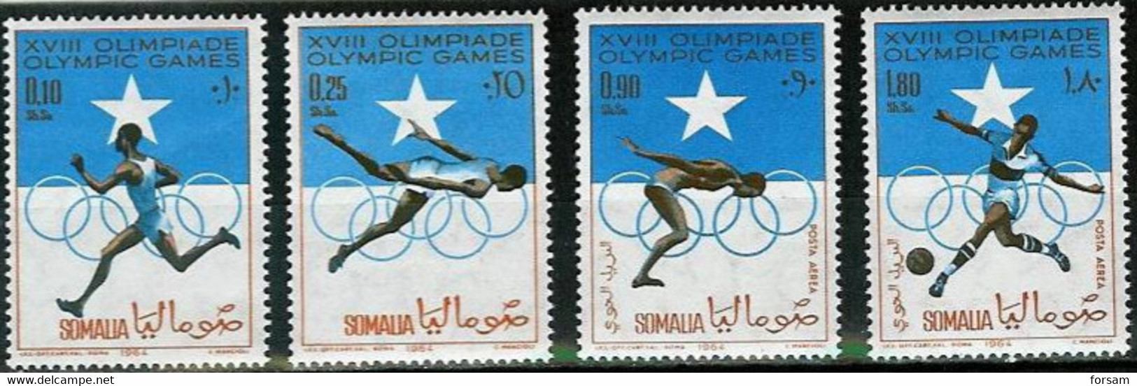 SOMALIA..1964..Michel # 60-63...MLH. - Somalie (1960-...)