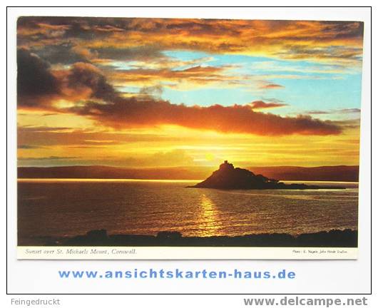 D 3594 - Sunset Over St. Michaels Mount, Cornwall - CAk, Gelaufen - Andere & Zonder Classificatie