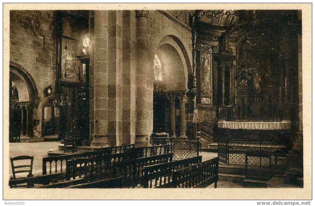 LESCAR INTERIEUR DE LA CATHEDRALE  CARTE EN BON ETAT - Lescar