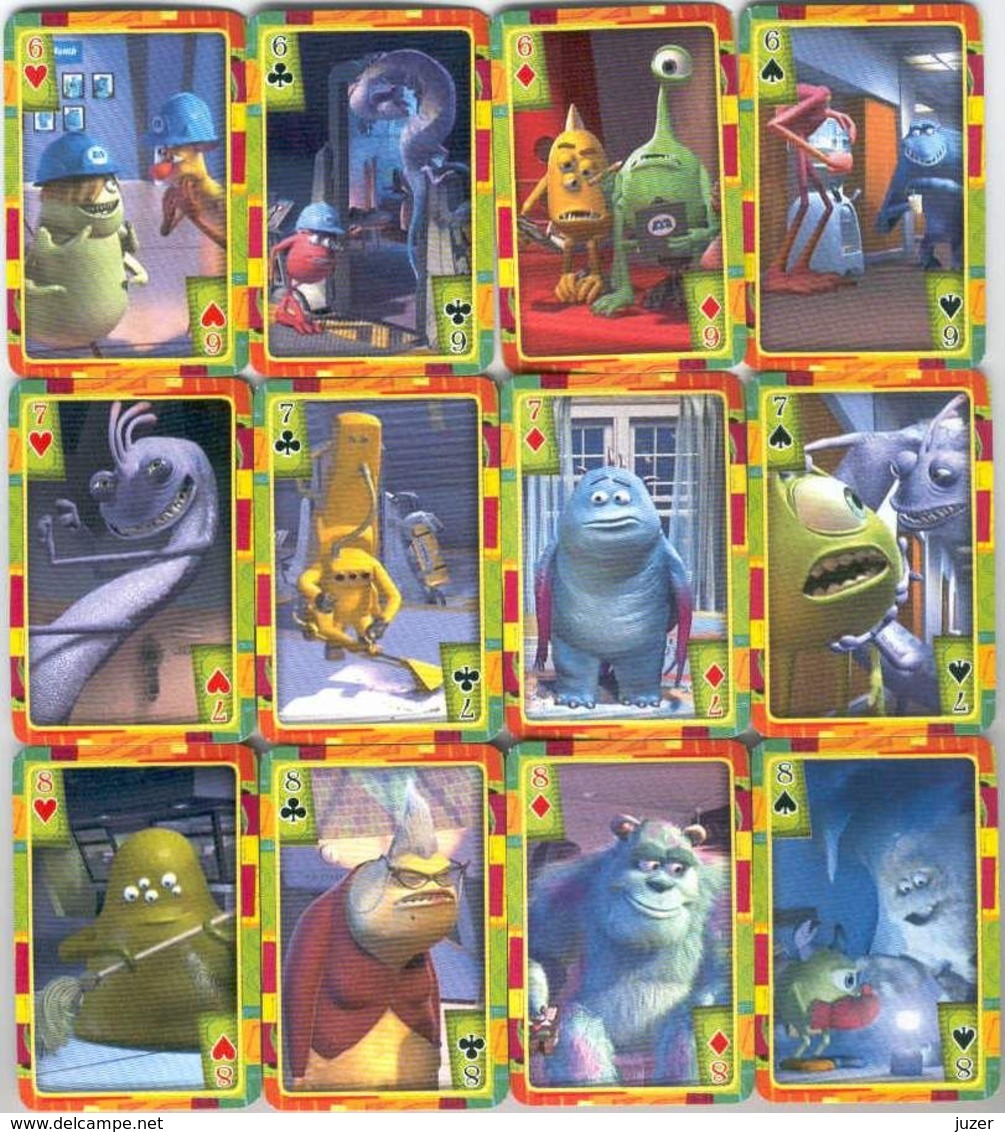 Russian Playing Cards MONSTERS INC (36) - Playing Cards (classic)