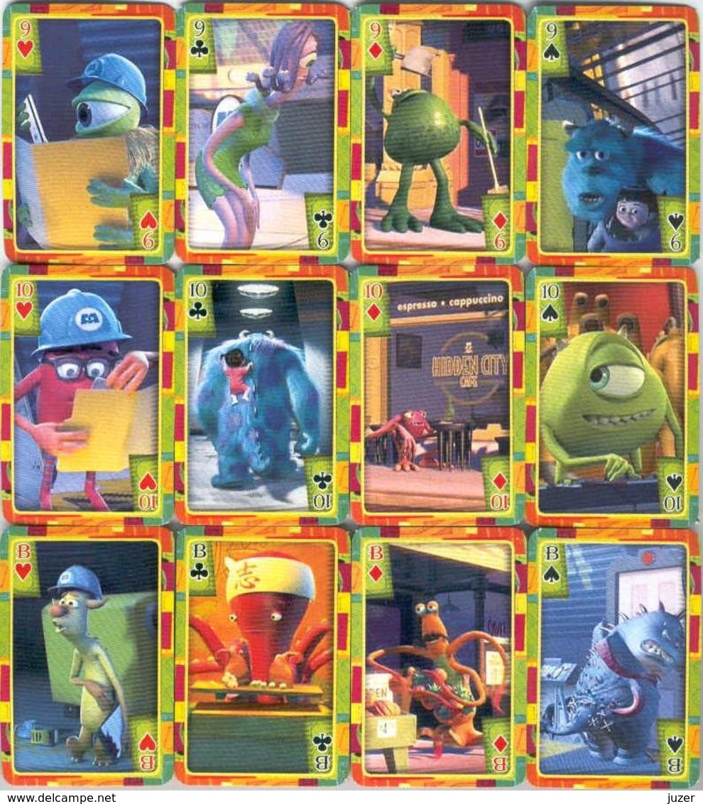 Russian Playing Cards MONSTERS INC (36) - Playing Cards (classic)