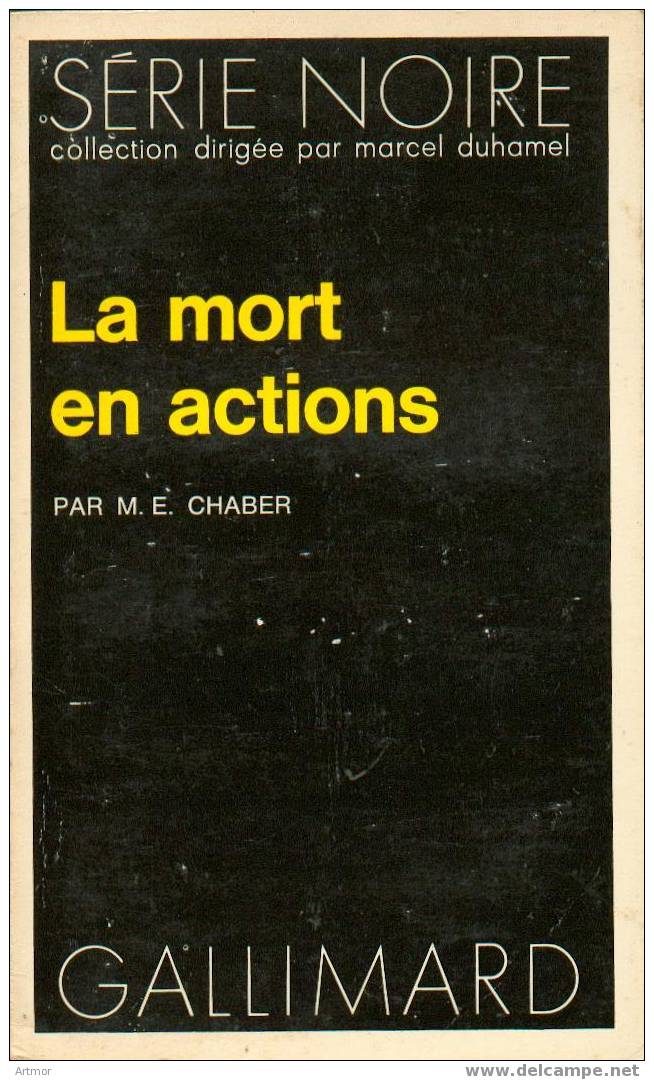 N° 1479 - EO 1972 - M.E  CHABER - LA MORT EN ACTIONS - Série Noire