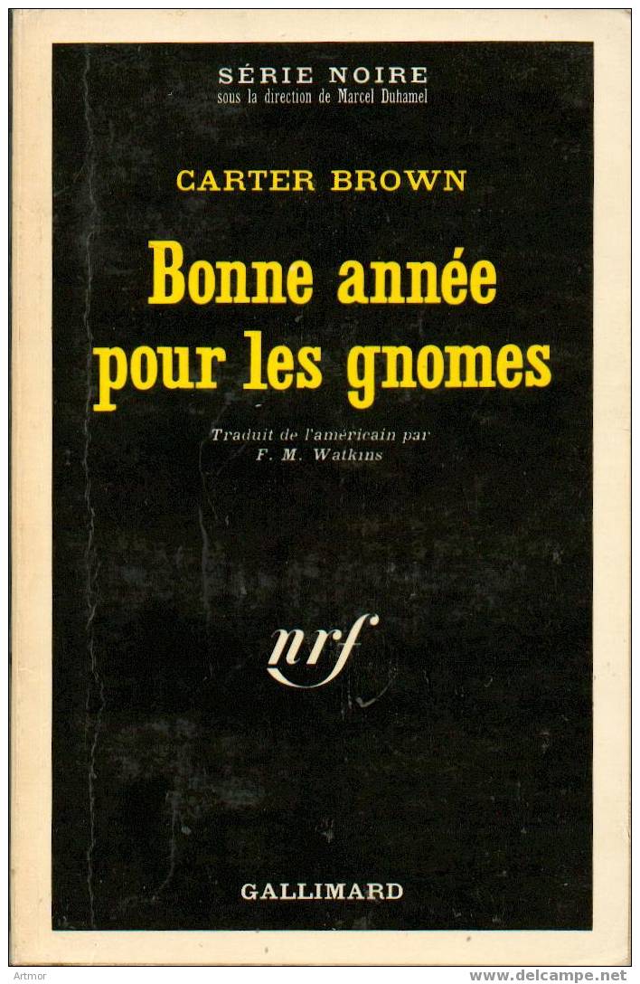 N° 1422 - EO 1971 - CARTER BROWN  -  BONNE ANNEE POUR LES GNOMES - Série Noire