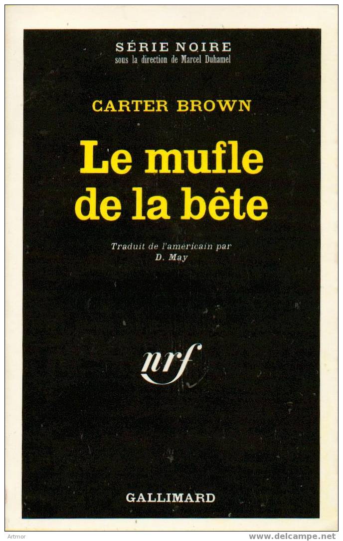 SERIE NOIRE  N° 1413 - EO 1971 - CARTER BROWN  - LE MUFLE DE LA BÊTE - Série Noire