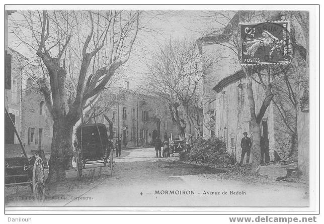 84 // VAUCLUSE / MORMOIRON / Avenue De Bedoin / Brun Edit / ANIMEE / - Mormoiron