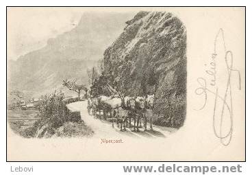 SUISSE  "Alpenpost" - Malle-poste - Verl. N° 4 Chr. Brennenstuhl Meyringen (1902) - Meyrin