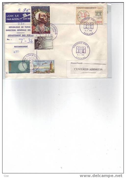 TURCHIA 1972 - Yvert  2019-2020-1953-1993 - Ann. Speciale Illustrato - Storia Postale