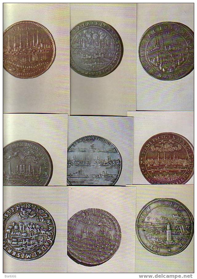 GOOD USSR 16 POSTCARDS SET 1972 -  EUROPEAN CITIES On COINS - Coins (pictures)