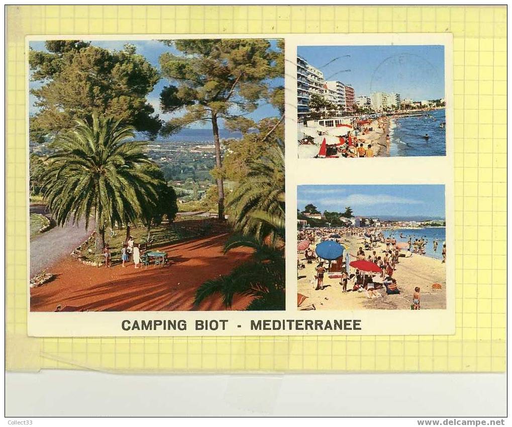 06 - Camping Biot Méditerranée, à Mi-distance De Nice Et Cannes - CPM 19?? - Ed Elle Sans N° - Biot