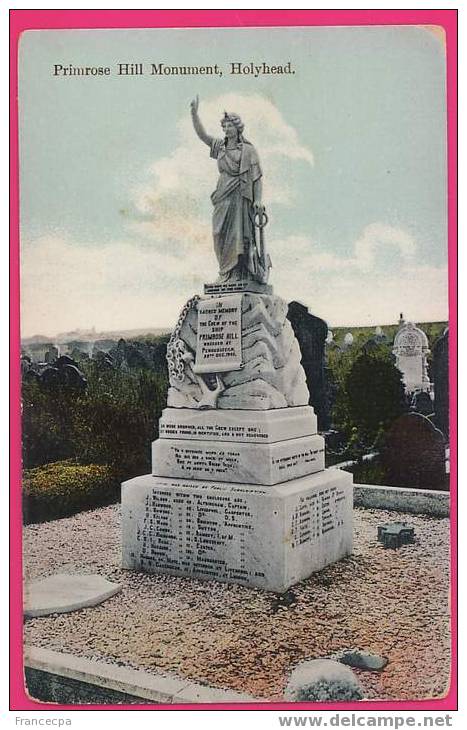 126 - Grande Bretagne -  PRIMROSE HILL MONUMENT, HOLYHEAD. - Anglesey