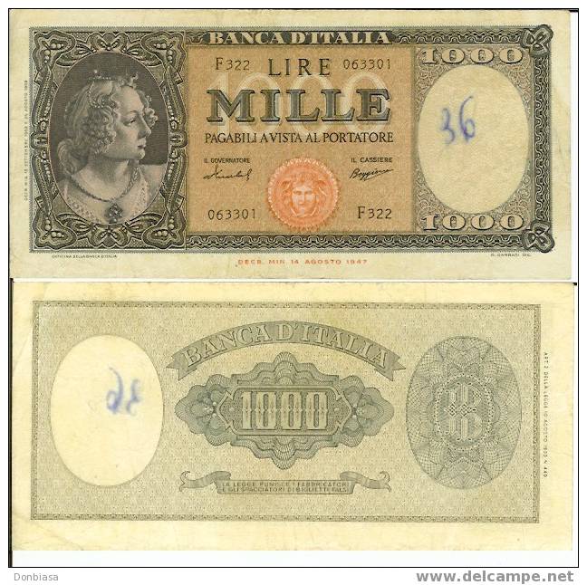 1000 Lire Medusa 15/09/1959 - 1.000 Lire