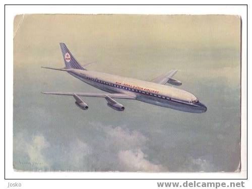KLM - DC-8 - Airplanes - Plane – Avions - Aeroplane – Planes – Aircraft – Avion – Luftfahrzeug (see Scan For Condition) - 1946-....: Moderne