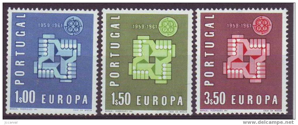 Europa 1961 - Portugal # Y&T 888-890 Michel 907-909 ** Et * - 1961