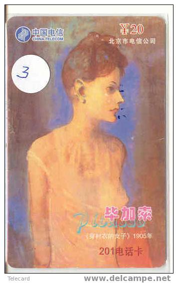 PICASSO Schilderij Op Telefoonkaart China (3) - Peinture