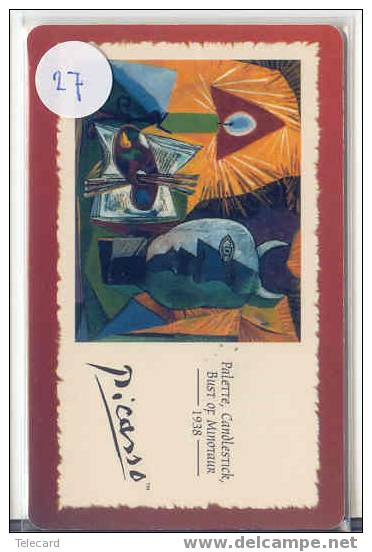 PICASSO On Phonecard From USA Unused (27) - Pittura