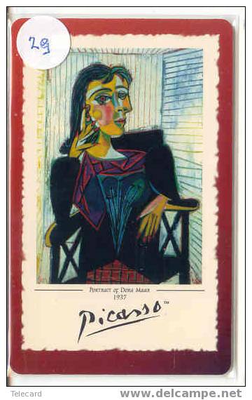 PICASSO Sur Telecarte De USA Pas User (29) - Painting