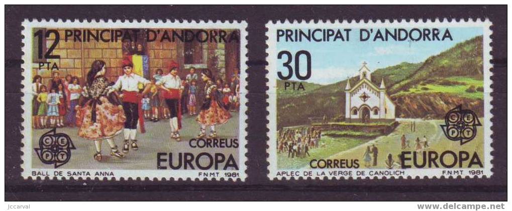 Europa 1981 - Andorra # Y&T 131-132 Michel 138-139 ** - 1981