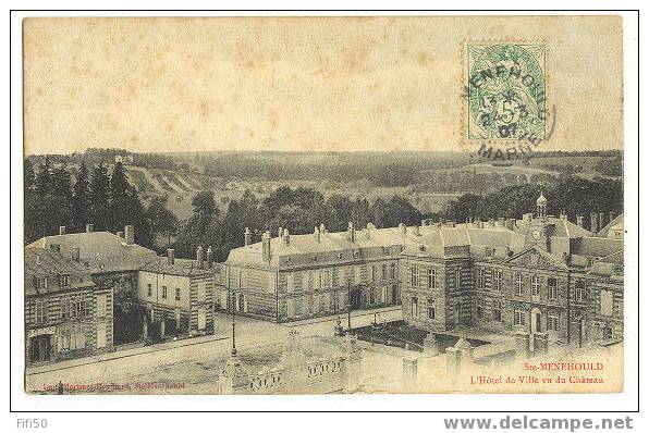 SAINTE-MENEHOULD - Marne - L'Hôtel De Ville Vu Du Château  - Editeur: Martinet Heuillard Ste Ménéhould - Sainte-Menehould