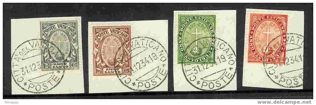 Vatican City-1933 Holy Year  Used Set - Gebraucht