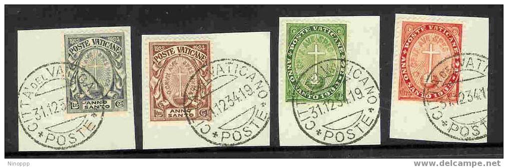 Vatican City-1933 Holy Year  Used Set - Usados