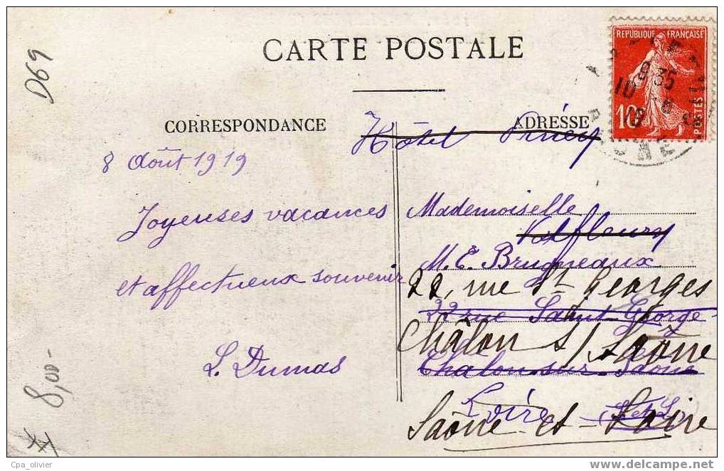 69 AMPLEPUIS Rue De Tarare Et Chateau Carrier, Ed Farges 1262, 1919 - Amplepuis