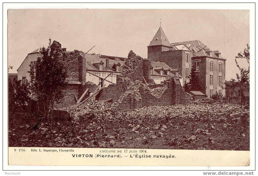 7908 - VIRTON ( Pierrard) - L' Eglise Ravagée - Virton