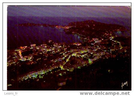 CP - SAINT JEAN CAP FERRAT - LE CAP FERRAT ET BEAULIEU, LA NUIT - YVON - Saint-Jean-Cap-Ferrat