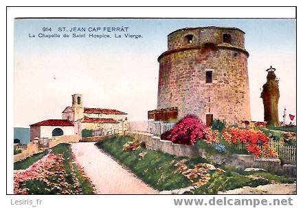 CPA - SAINT JEAN CAP FERRAT - 914 - LA CHAPELLE DE SAINT HOSPICE - LA VIERGE - Saint-Jean-Cap-Ferrat