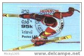 Laos - Block 120 Gestempelt / Used (B225) - Winter 1988: Calgary