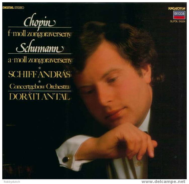 * LP * CHOPIN / SCHUMANN - ZONGORAVERSENY - SCHIFF ANDRÁS (1985 Digital Recording Ex!!!) - Classica