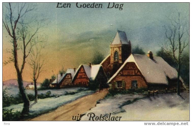 Rotselaer-Een Goeden Dag Uit Rotselaer Getande Kaart - Rotselaar