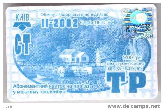 Ukraine, Kiev: Month Trolleybus Card For Students 2002/11 - Europa