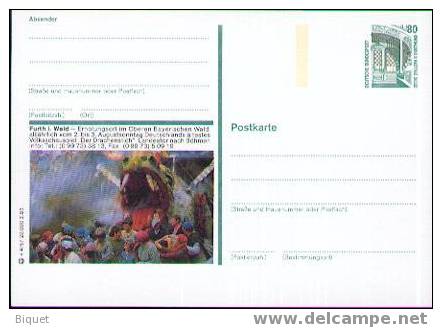 Entier Postal Allemand Sur La Fête Foraine (7) - Zirkus