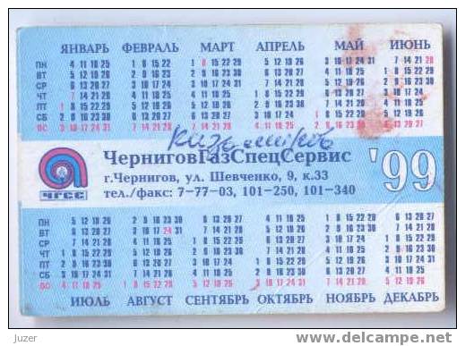 Ukraine, Chernigov: Trolleybus Card For Pensioners 1999/02 - Europa