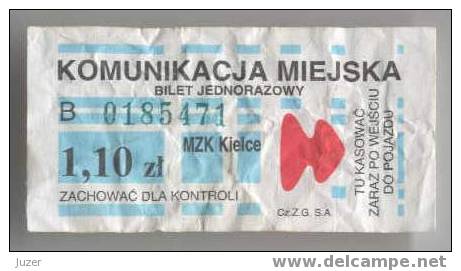 Poland: One-way Bus Ticket From Kielce - Europe