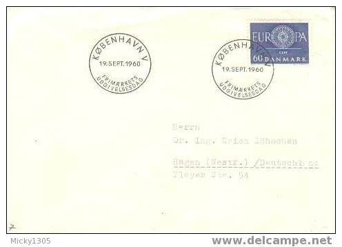 Dänemark / Danmark - Mi-Nr 386 FDC (Y002) - 1960