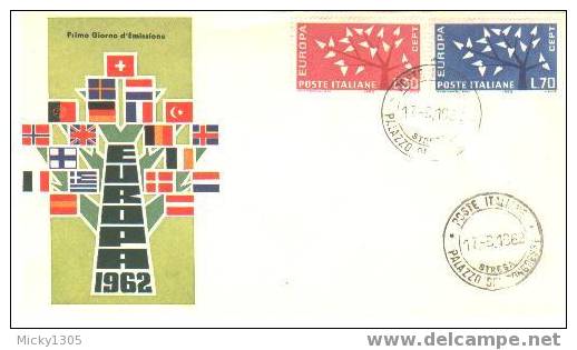 Italien / Italia - Mi-Nr 1129 / 1130 FDC (Y012) - 1962