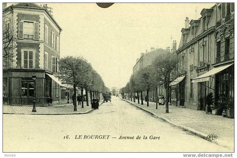 D. 93 .  LE BOURGET . AVENUE DE LA GARE . - Le Bourget