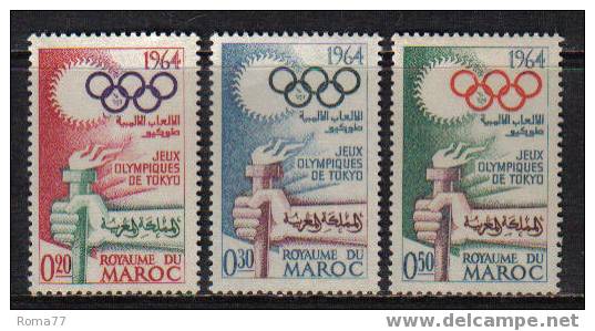 OL-F4 - MAROCCO , N.  476/478  *** - Summer 1964: Tokyo