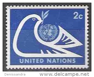 Nations Unies (New York) 1974 Yvert 242 O Cote (2015) 0.15 Euro Colombe - Usados