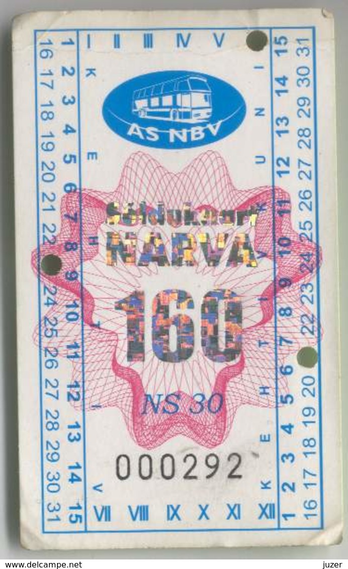 Estonia: Month Bus Ticket From Narva (20) - Europa