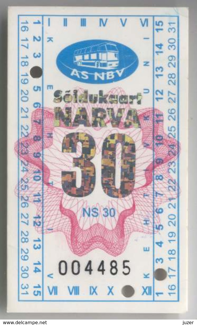 Estonia: Month Bus Ticket From Narva (18) - Europe