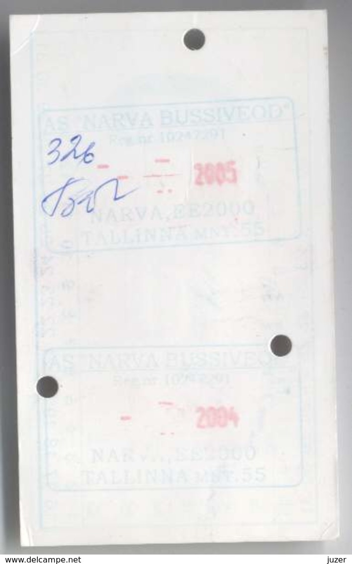 Estonia: Month Bus Ticket From Narva (16) - Europa