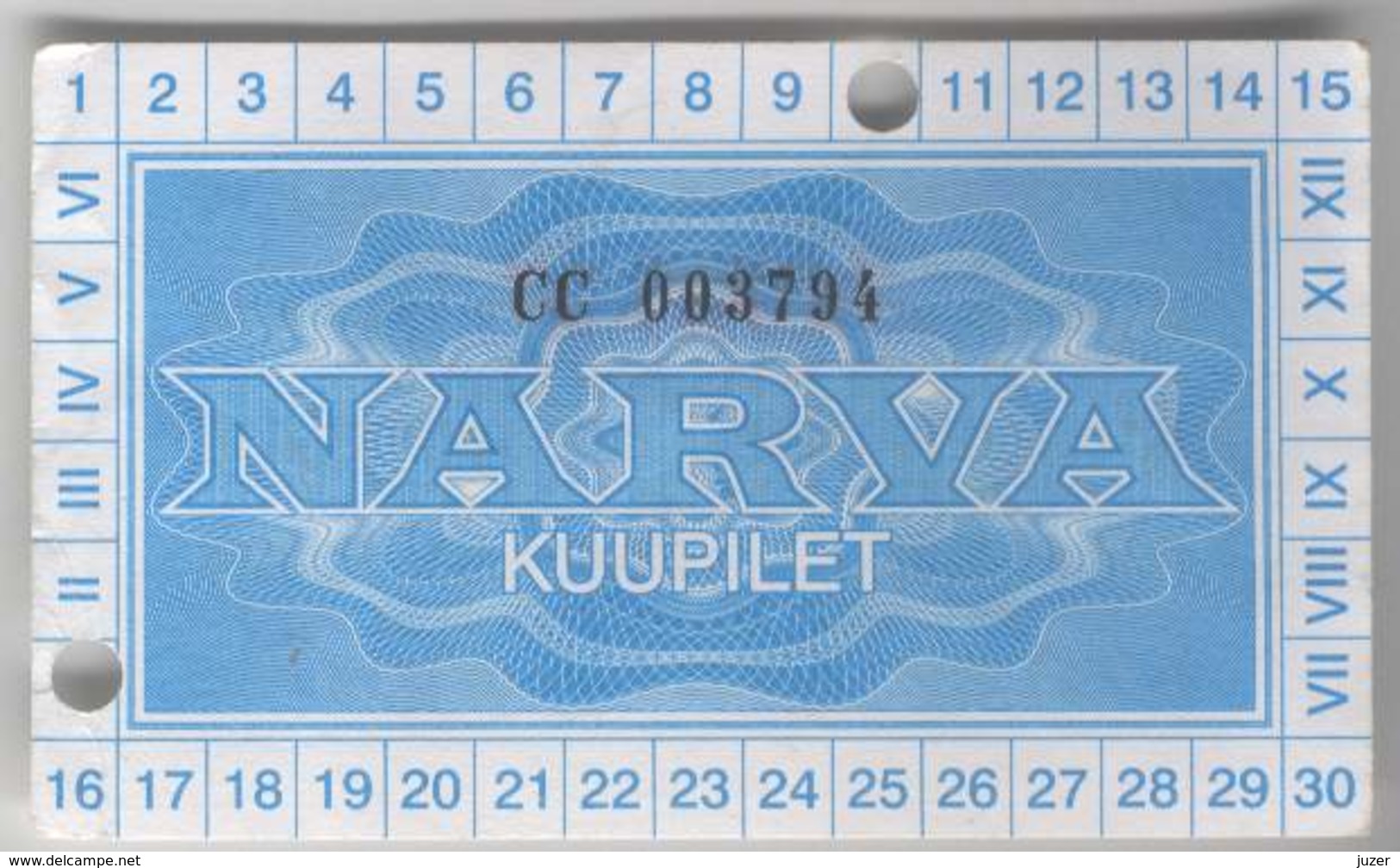 Estonia: Month Bus Ticket From Narva (11) - Europa