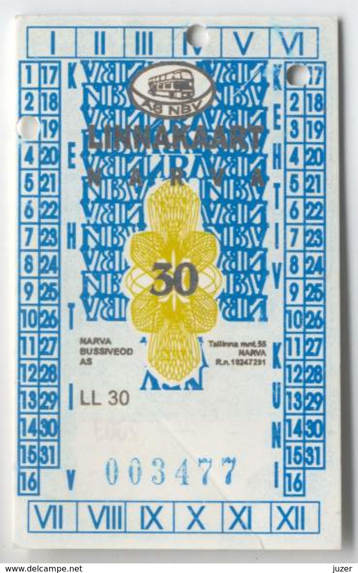 Estonia: Month Bus Ticket From Narva (10) - Europe