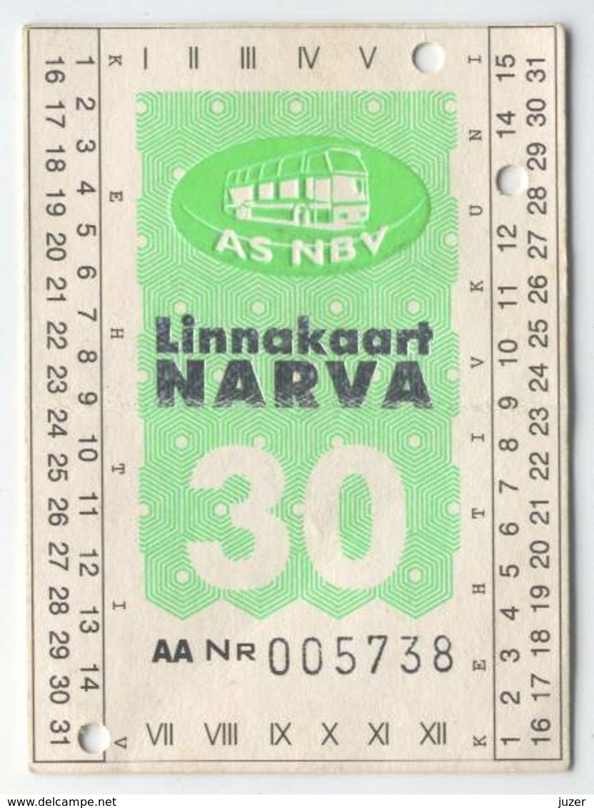 Estonia: Month Bus Ticket From Narva (5) - Europe