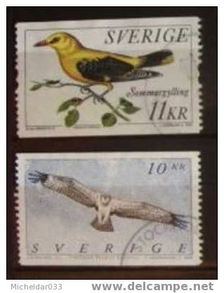 Suède Oiseaux - Oblitérés