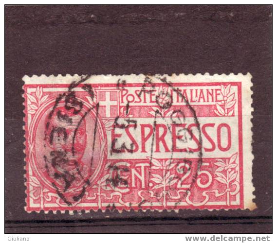 Italia Regno - N. E1 Used (Sassone) 1903  Espresso Effige Di Vittorio Emanuele III - Eilsendung (Eilpost)