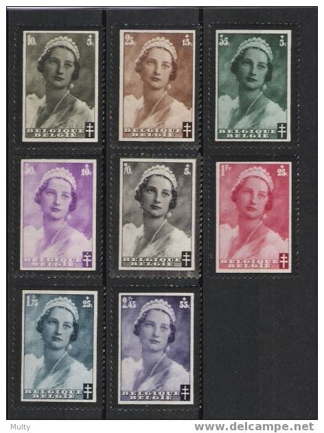 Belgie OCB 411 / 418 (**) - Unused Stamps