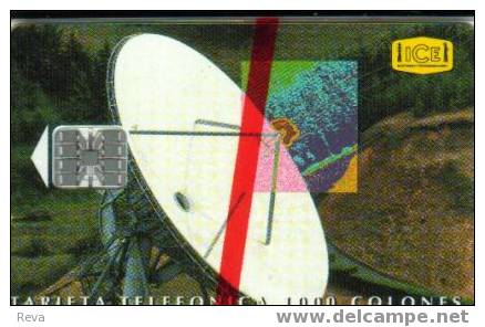 COSTA RICA 1000 COLONES  SATELLITE  DISH   COMMUNICATION   CHIP MINT IN BLISTER !! SPECIAL PRICE !! - Costa Rica
